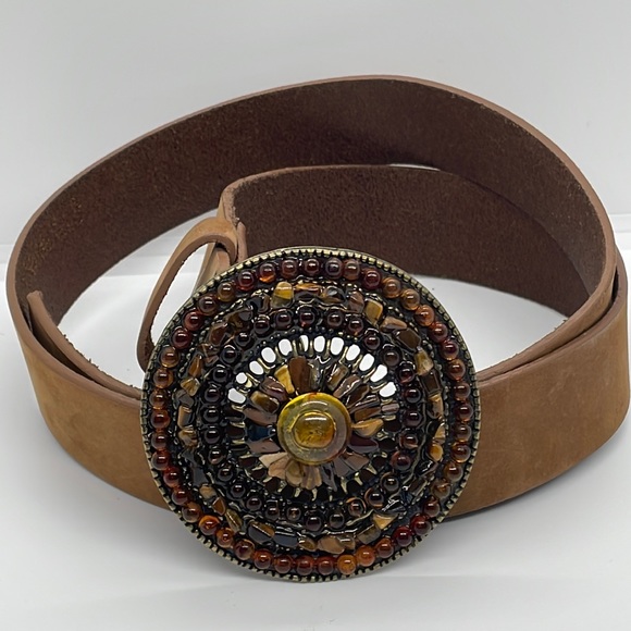 Olga Santini Accessories - Olga Santini Leather Embellished Belt 1X